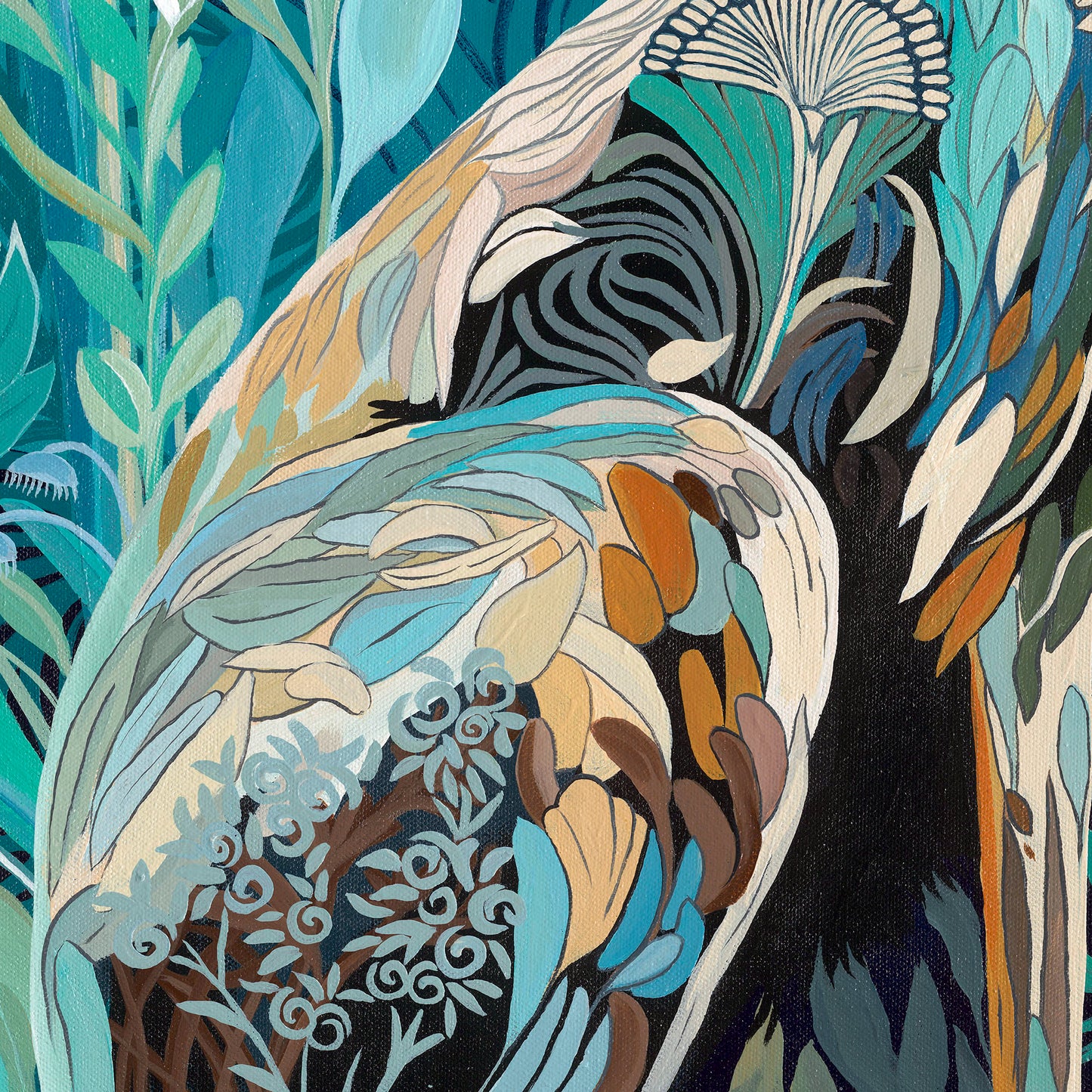 Bunny Blues – Original Acrylic Painting