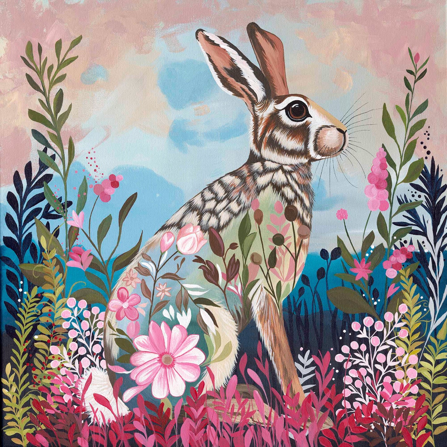 Rosebrim - Original Acrylic Painting