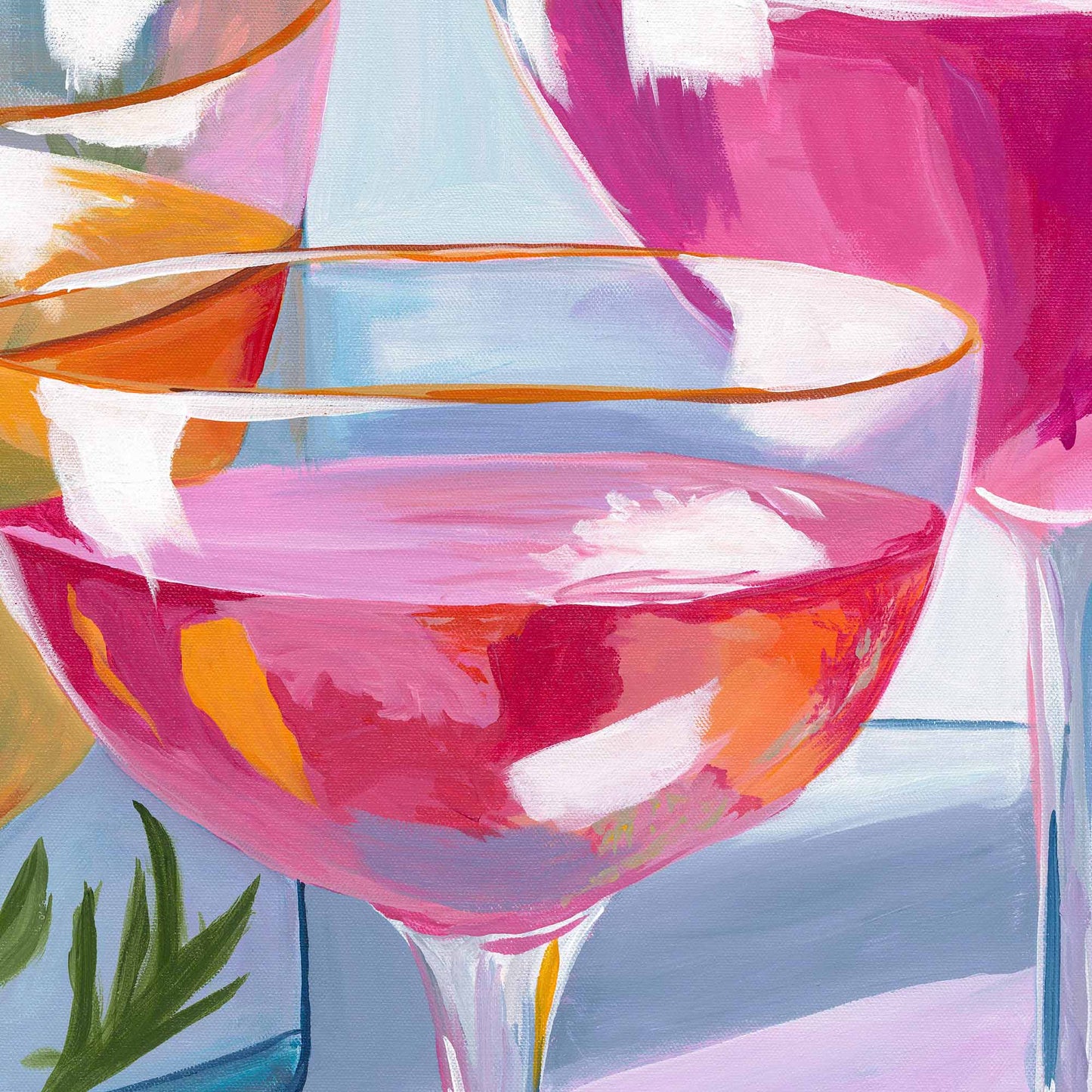 Pink Fizz – Original Acrylic Painting