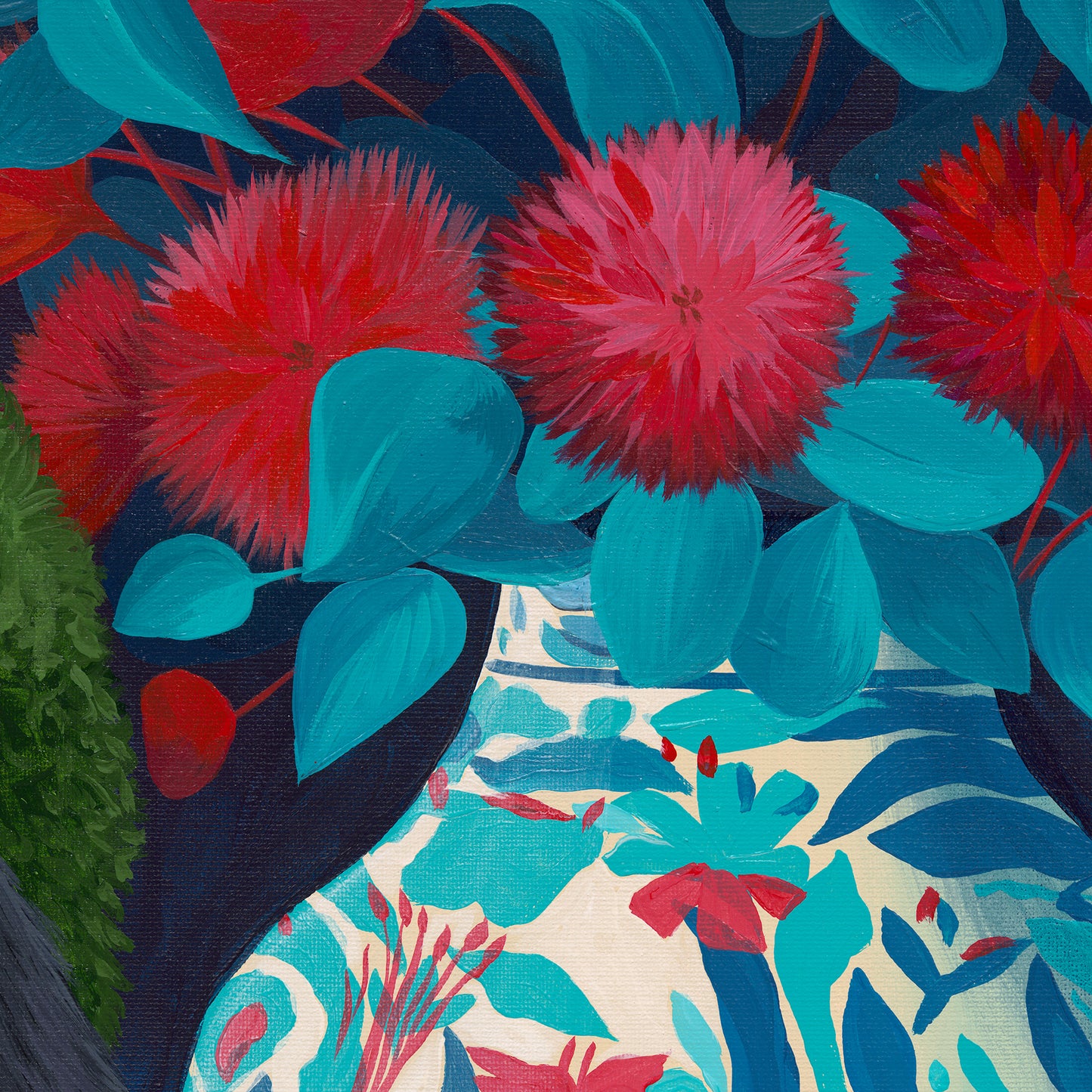 Velvet Bloom – Original Acrylic Painting