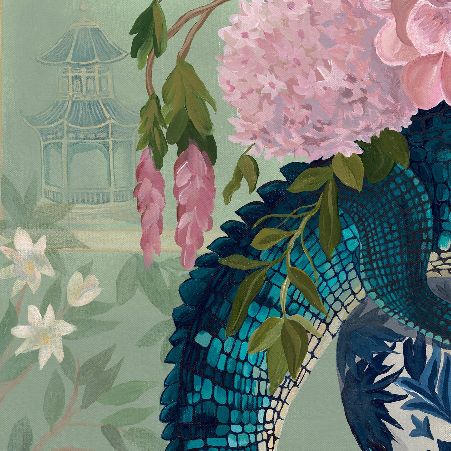 A Very Unexpected Guest– Original Acrylic Painting