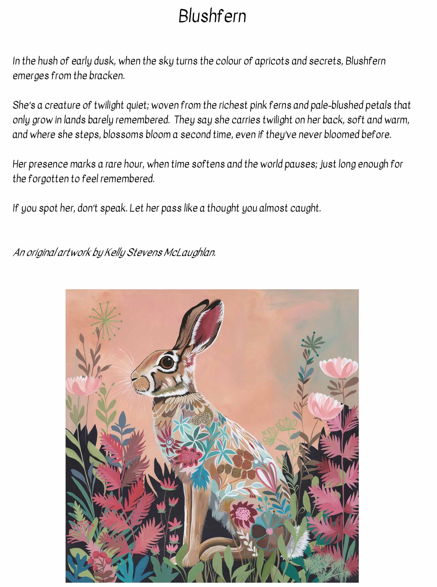 Blushfern – Original Acrylic Painting