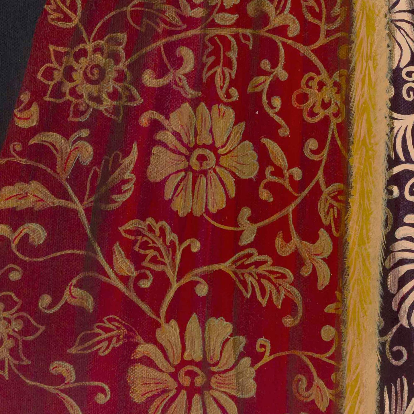 The Scheming Pharmacist and The Deceitful Wife – Original Medieval Swan Diptych Painting