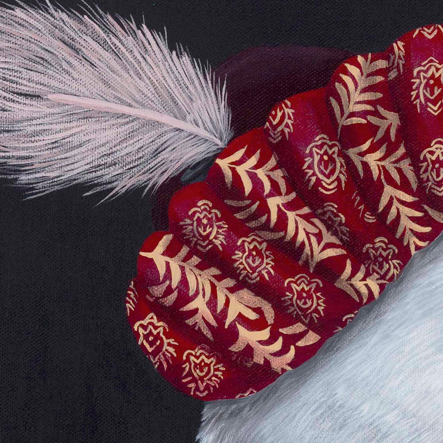 The Scheming Pharmacist and The Deceitful Wife – Original Medieval Swan Diptych Painting