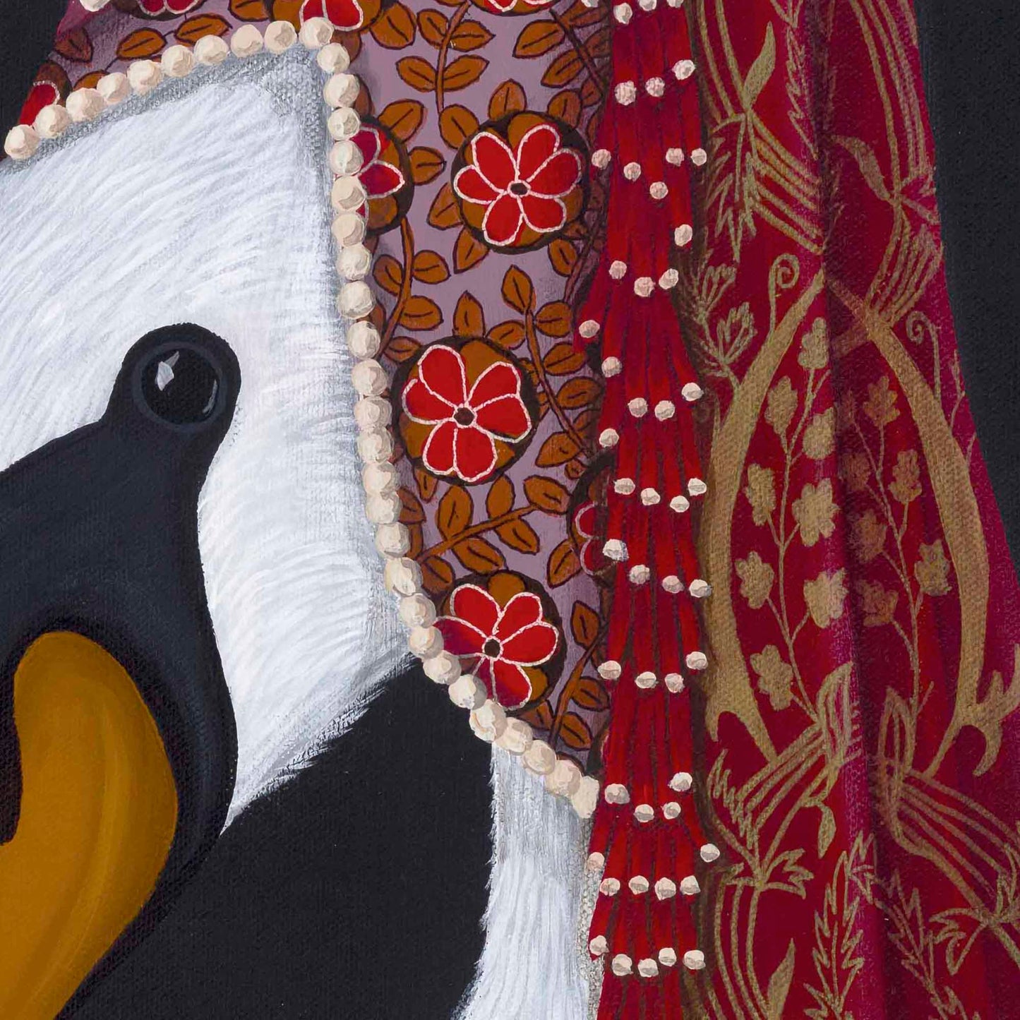 The Scheming Pharmacist and The Deceitful Wife – Original Medieval Swan Diptych Painting