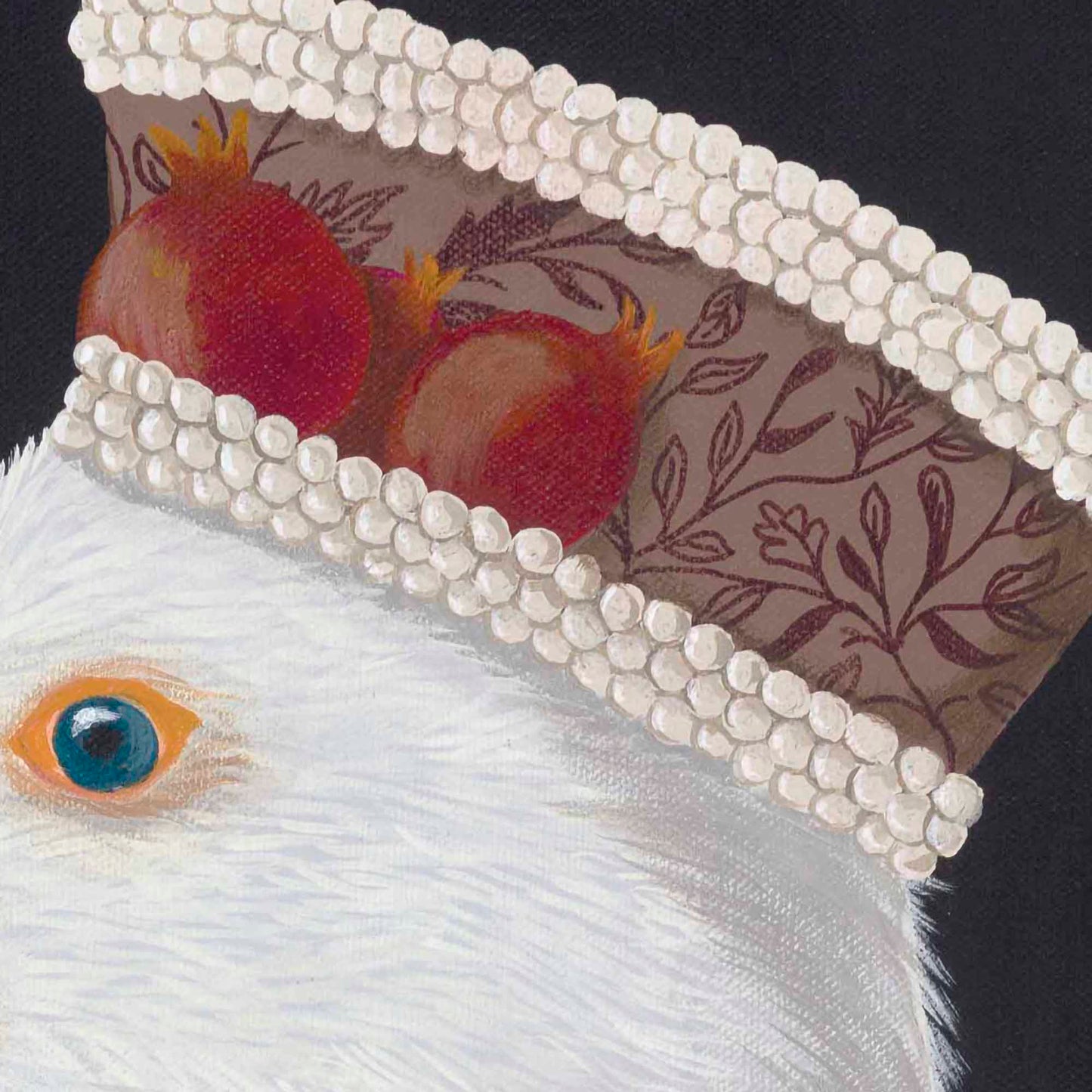 The Knotted Groom and The Fruitless Bride – Original Medieval Goose Diptych Painting