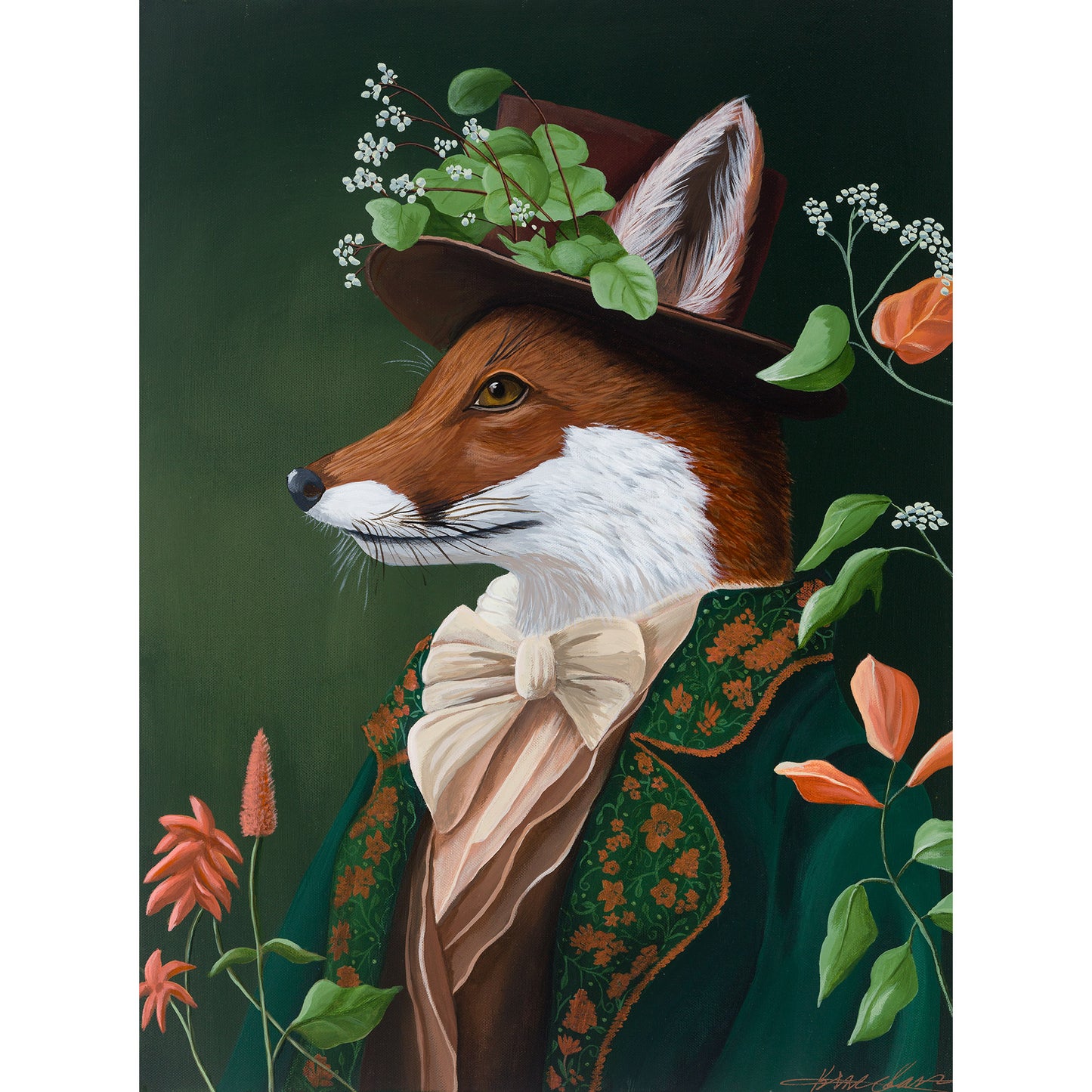 The Naturalist’s Gaze – Original Acrylic Painting