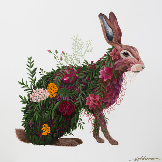 Hare Rosa – Original Acrylic Painting