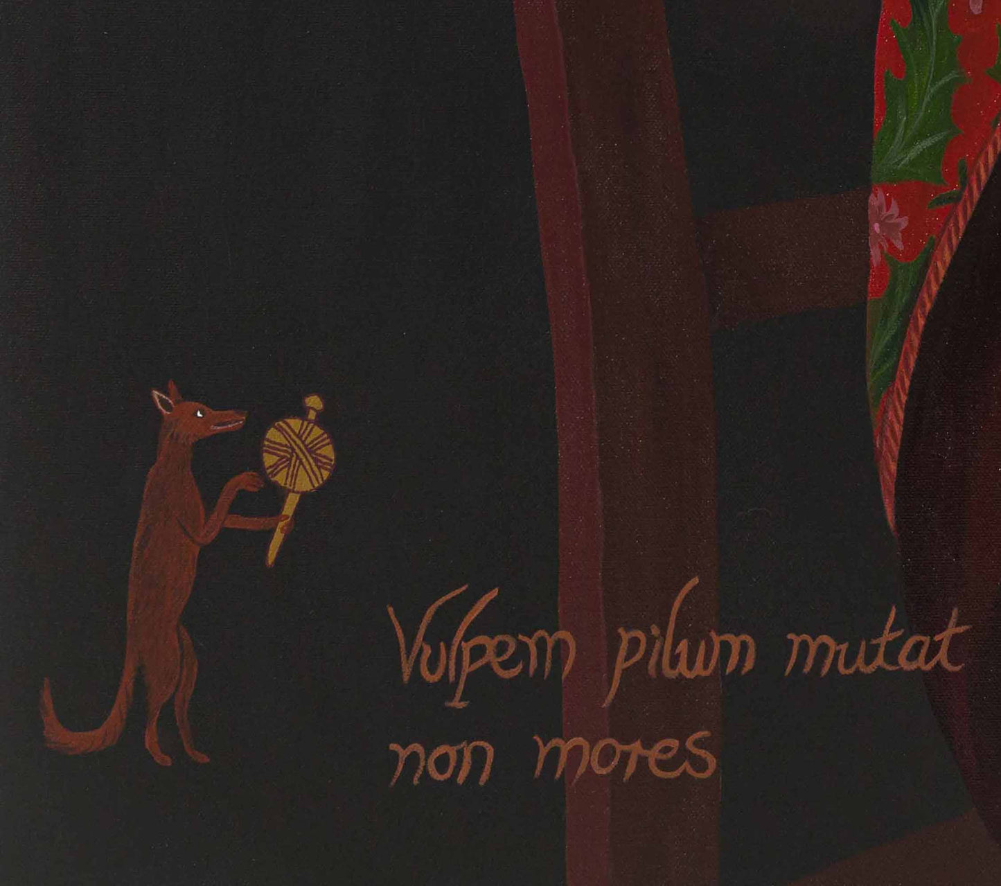 The Masquerade of Lord Reynard – Original Fox Portrait Painting in Period Costume