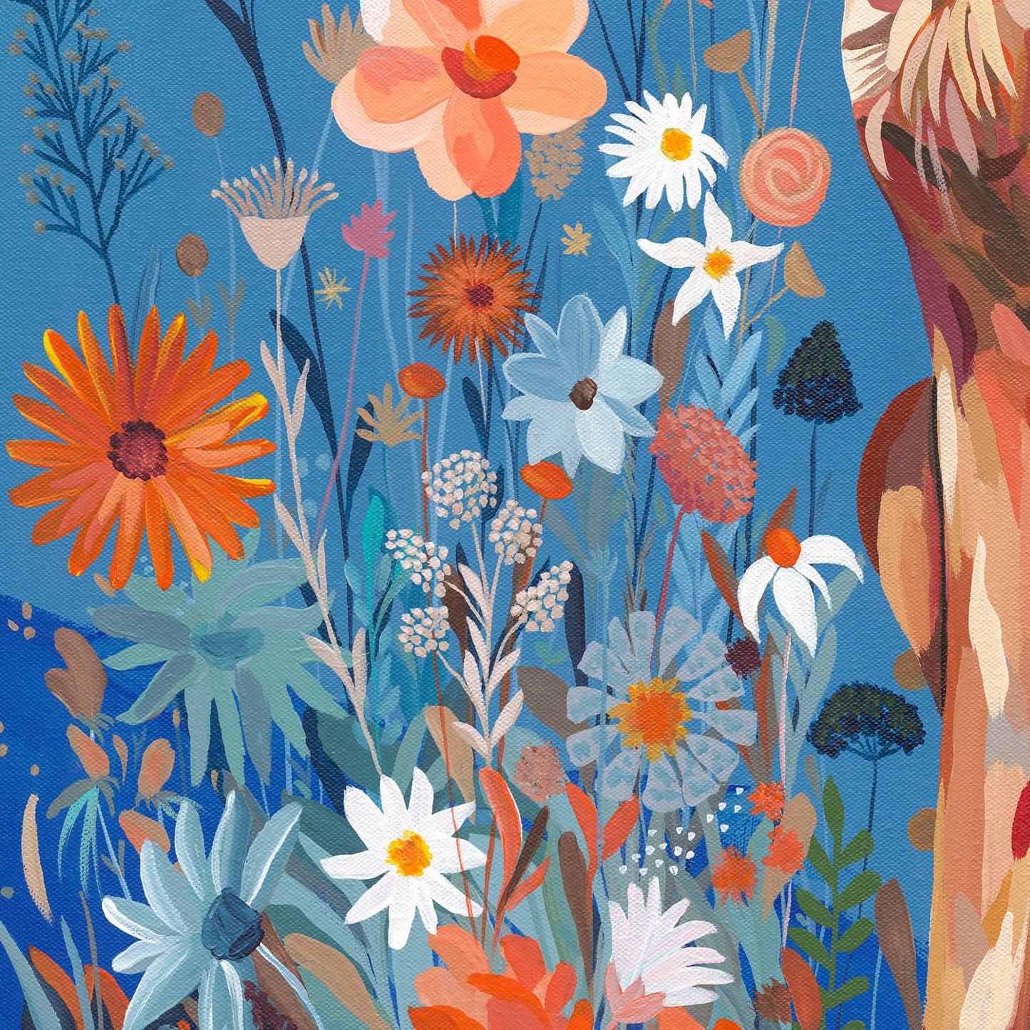 Floral Fuzzball - Limited Edition Print