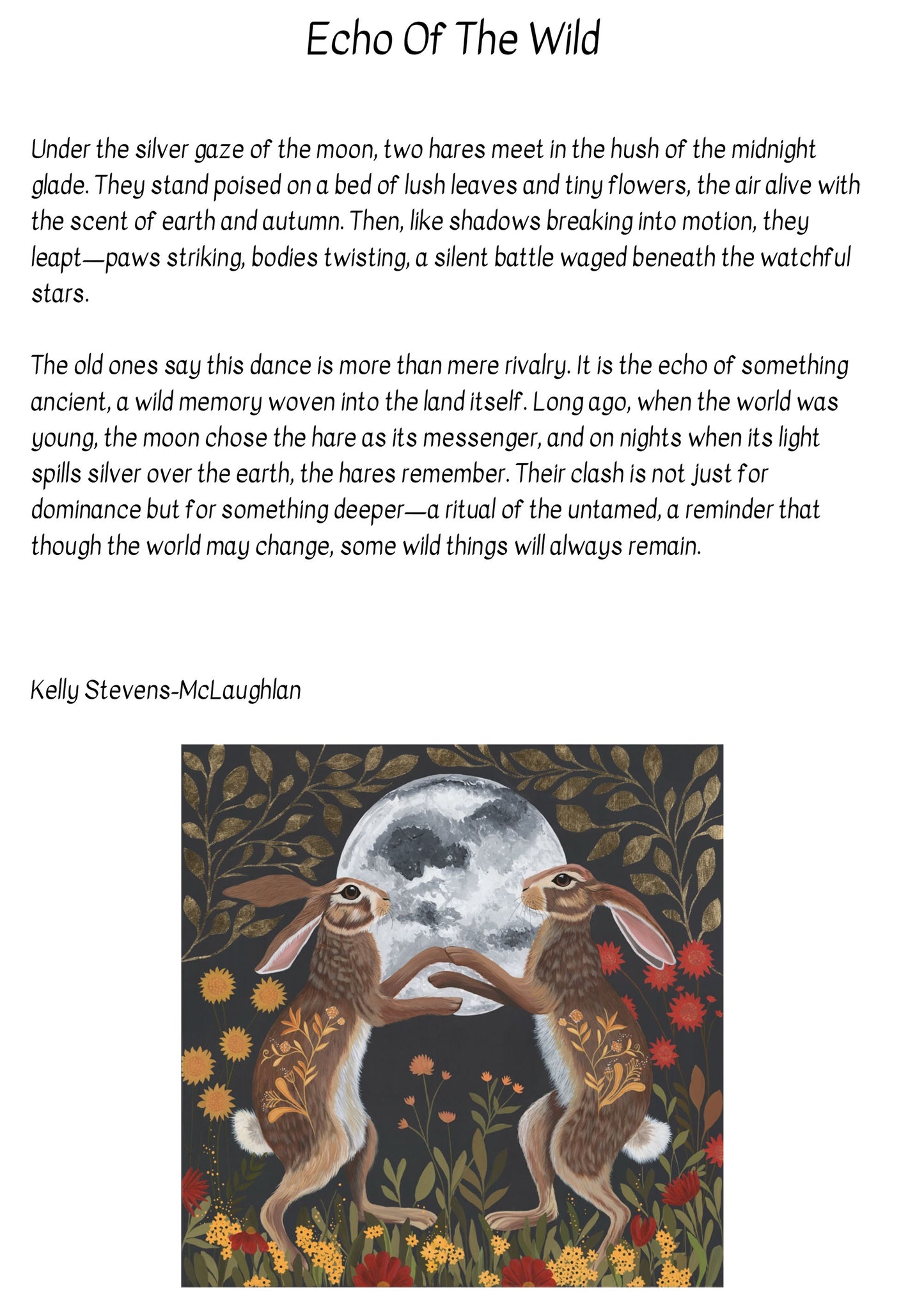 Echo Of The Wild - Limited Edition Print