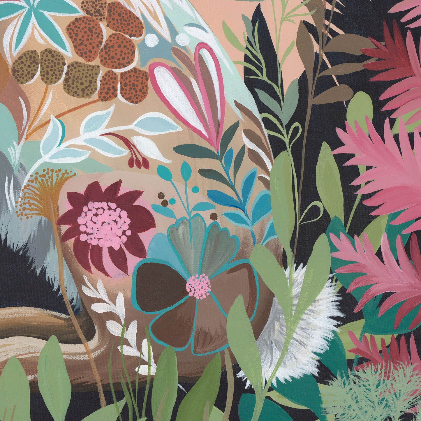 Blushfern – Original Acrylic Painting