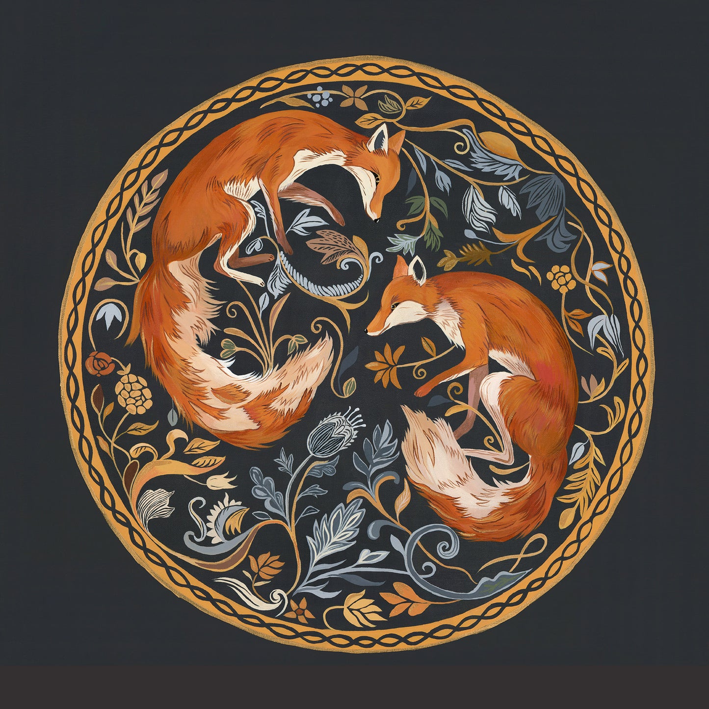 The Foxes Pact — Original Acrylic Painting