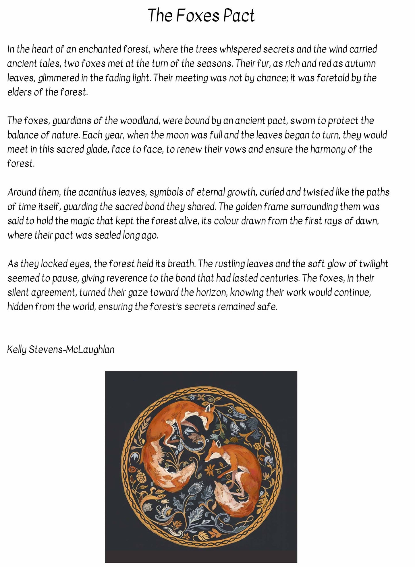 The Foxes Pact - Limited Edition Print