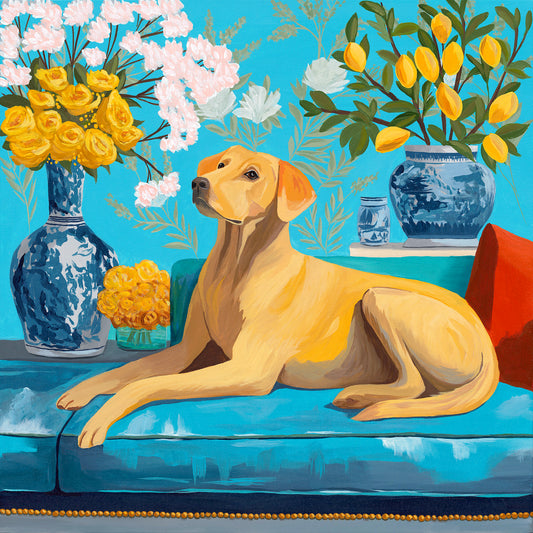 Lemon Grove Guest - Original Acrylic Painting