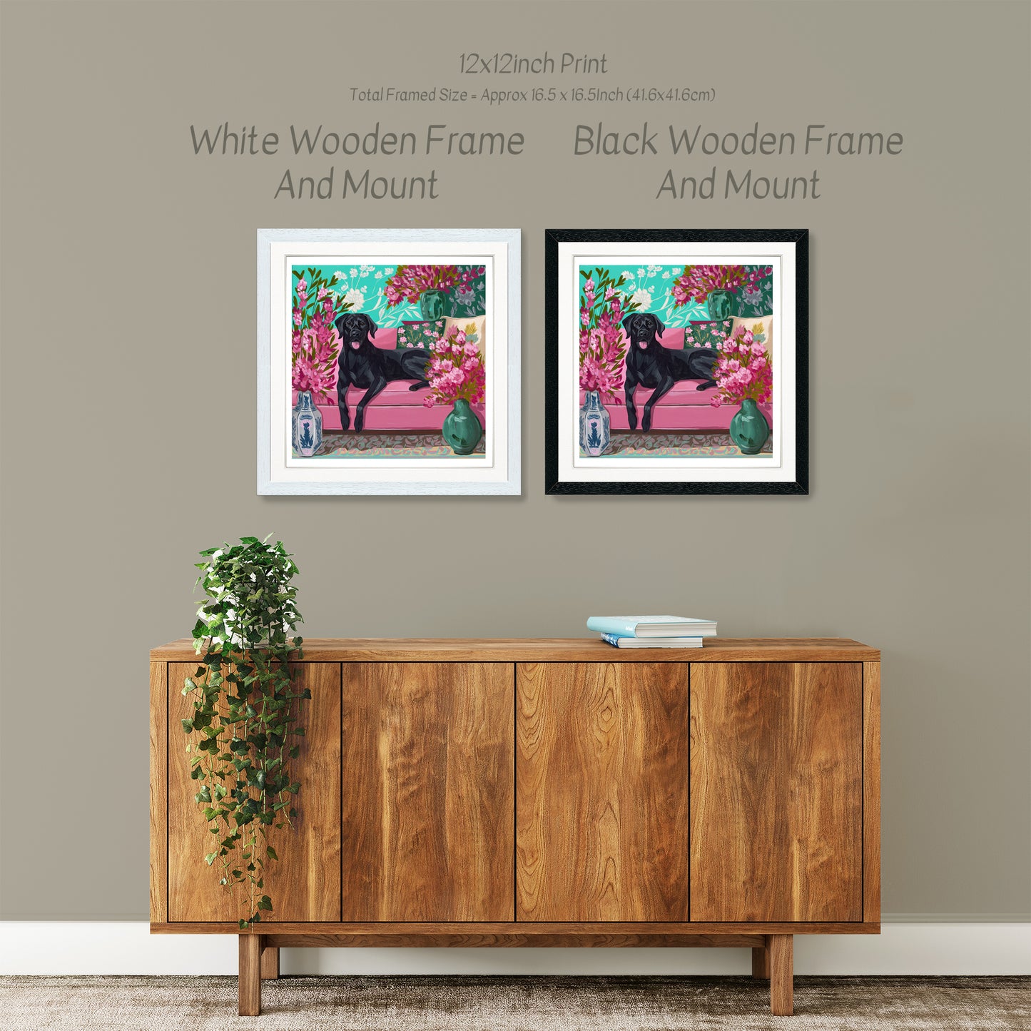 The Pink Sofa Pup - Limited Edition Print