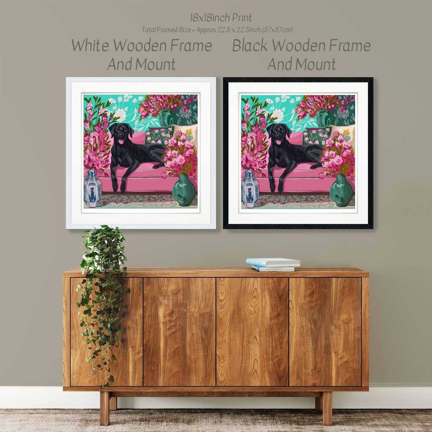 The Pink Sofa Pup - Limited Edition Print