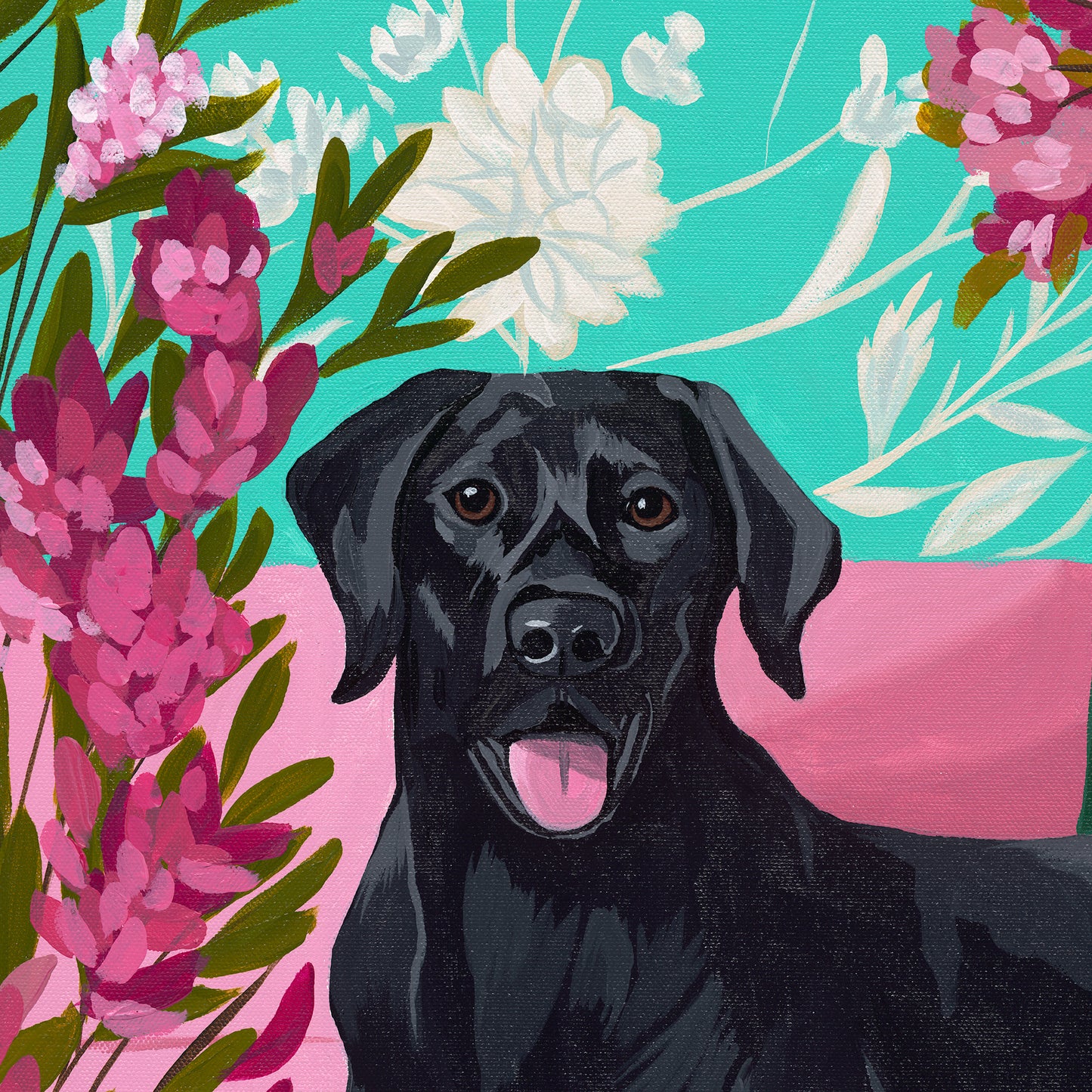 The Pink Sofa Pup - Limited Edition Print