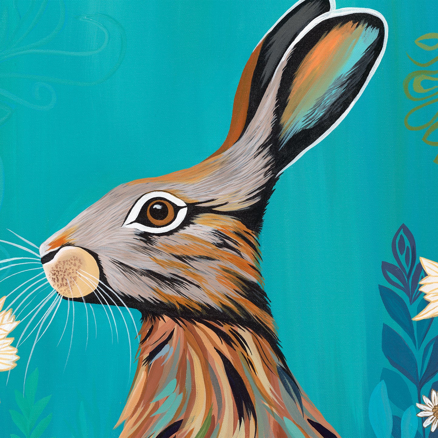 Celestine Hare – Original Acrylic Painting