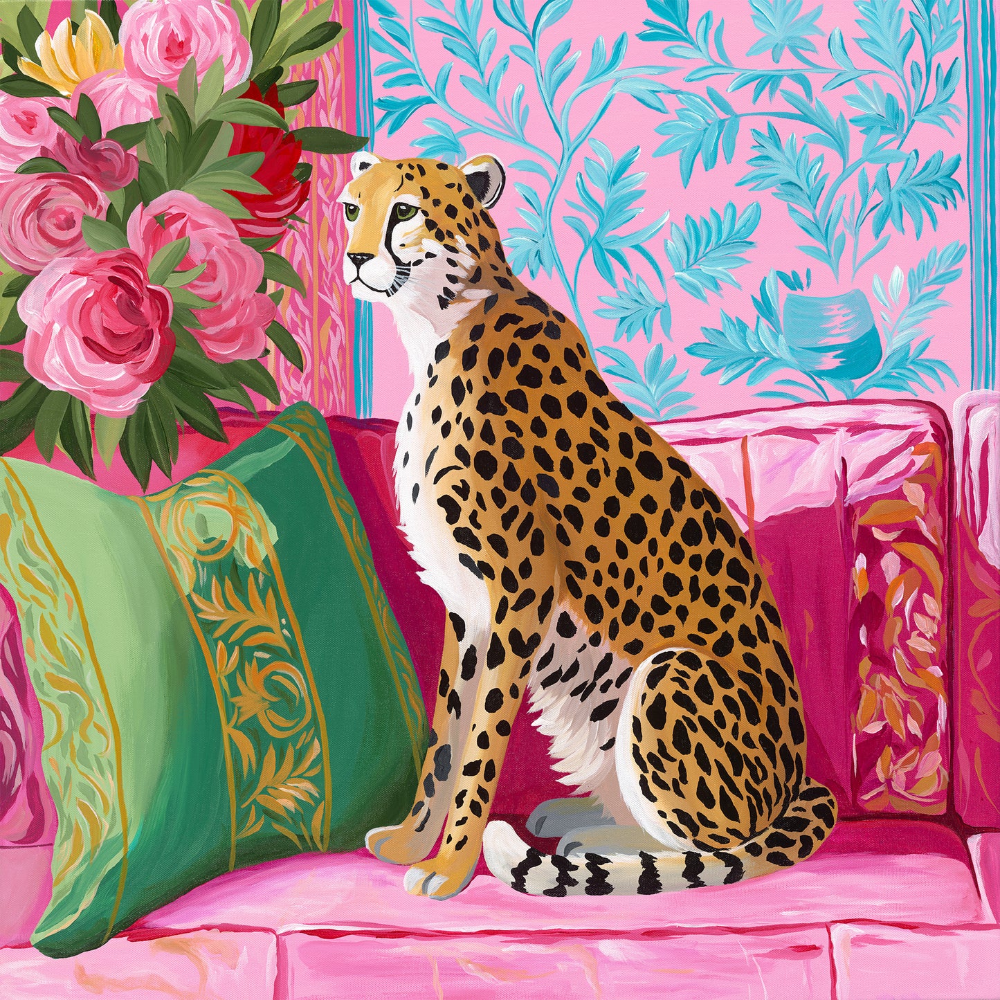 Pink Prowler - Original Acrylic Painting