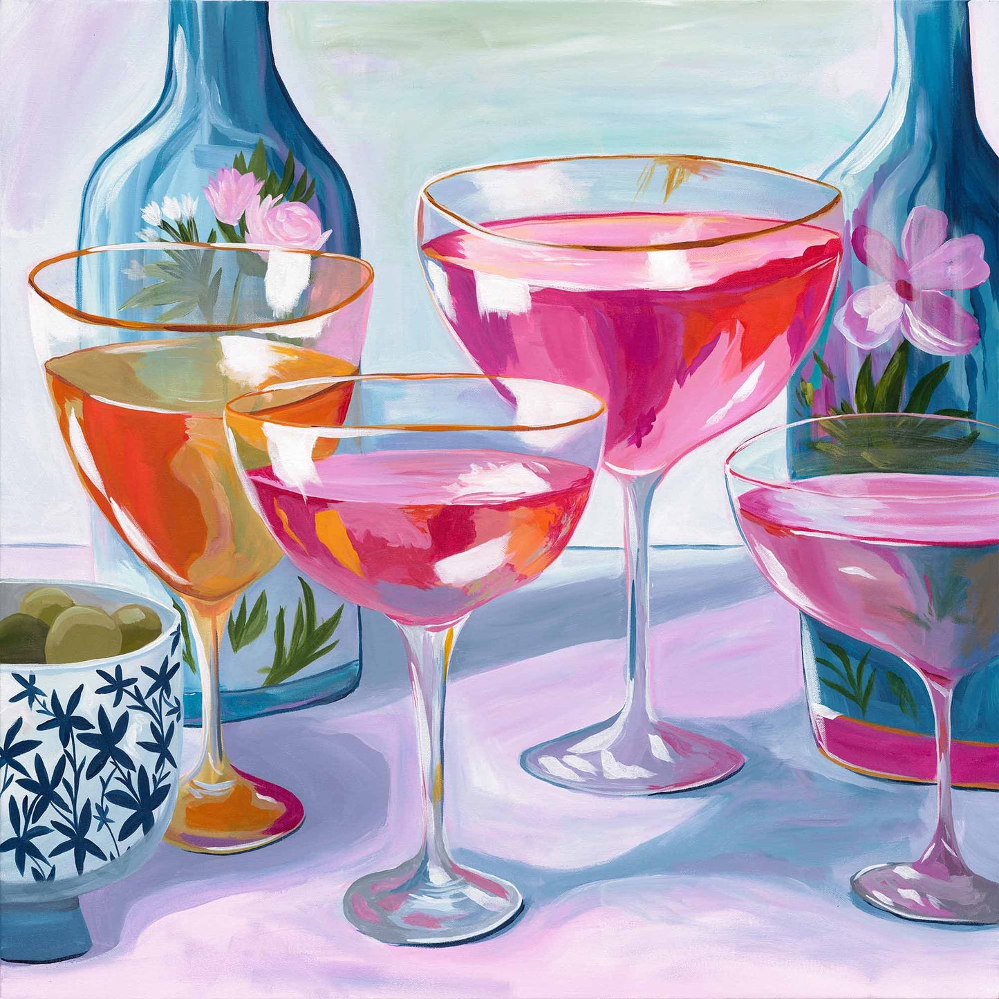 Pink Fizz – Original Acrylic Painting