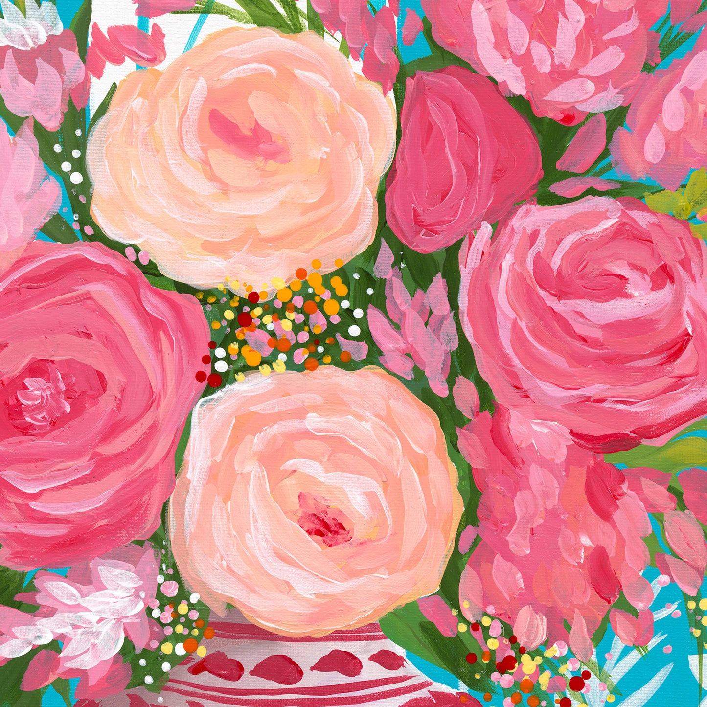 Bernese Bouquet – Original Acrylic Painting