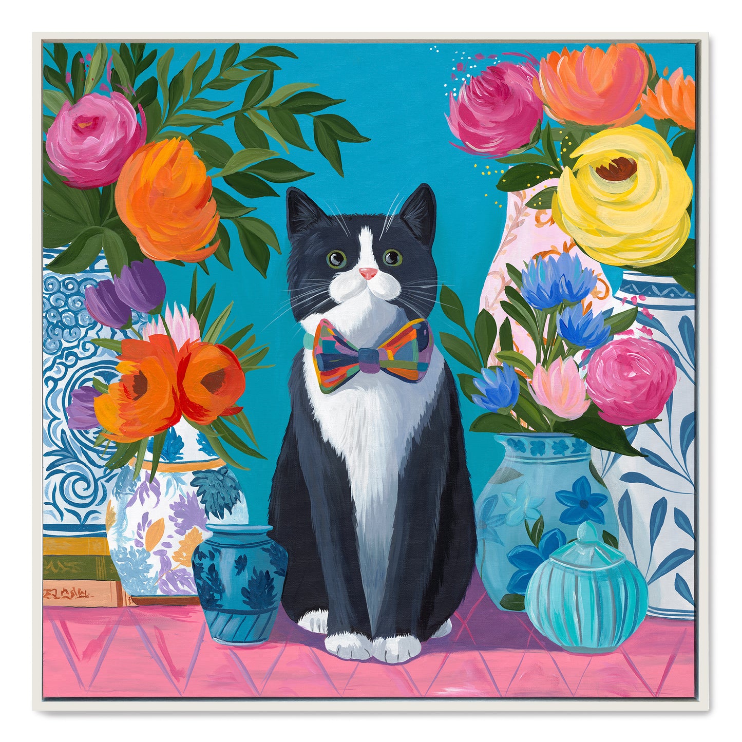 Whisker Chic – Original Acrylic Painting