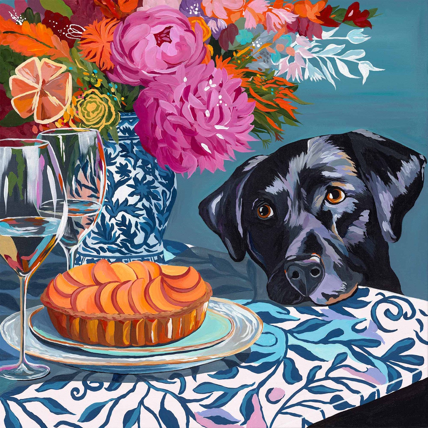 Peach Pie – Original Acrylic Painting