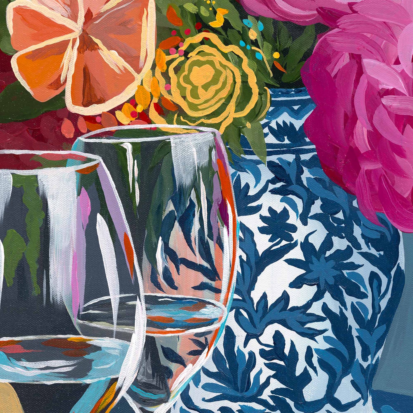 Peach Pie – Original Acrylic Painting
