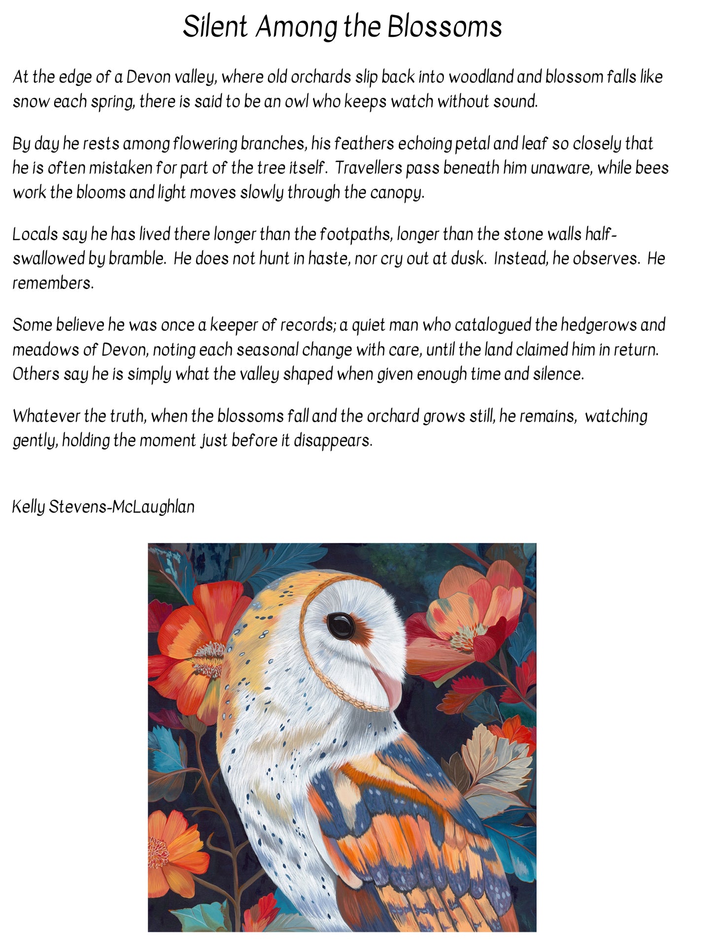 Silent Among the Blossoms - Limited Edition Print