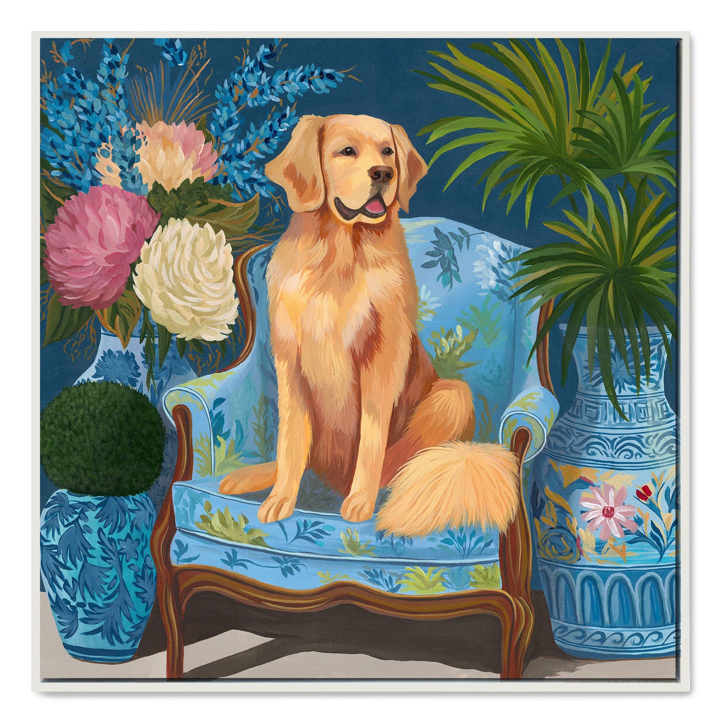 Floral Fluffster – Original Acrylic Painting