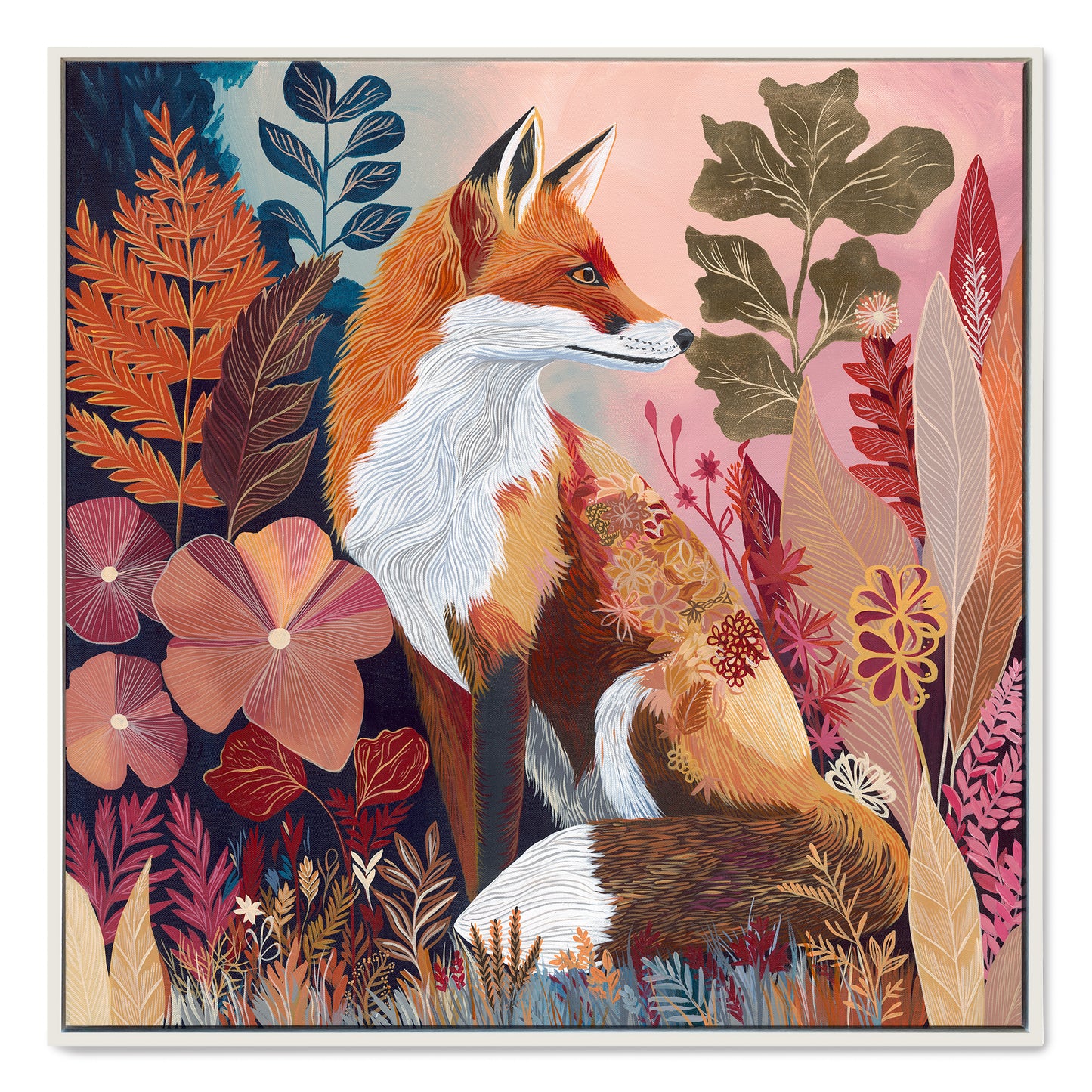 The Fox Who Waits – Original Acrylic Painting