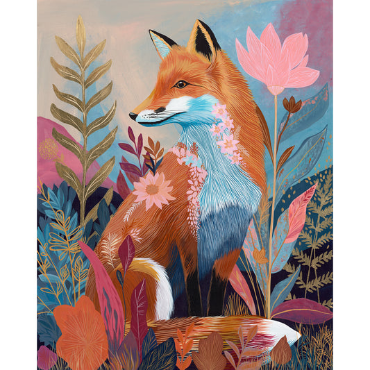 The Fox Who Knows – Original Acrylic Painting