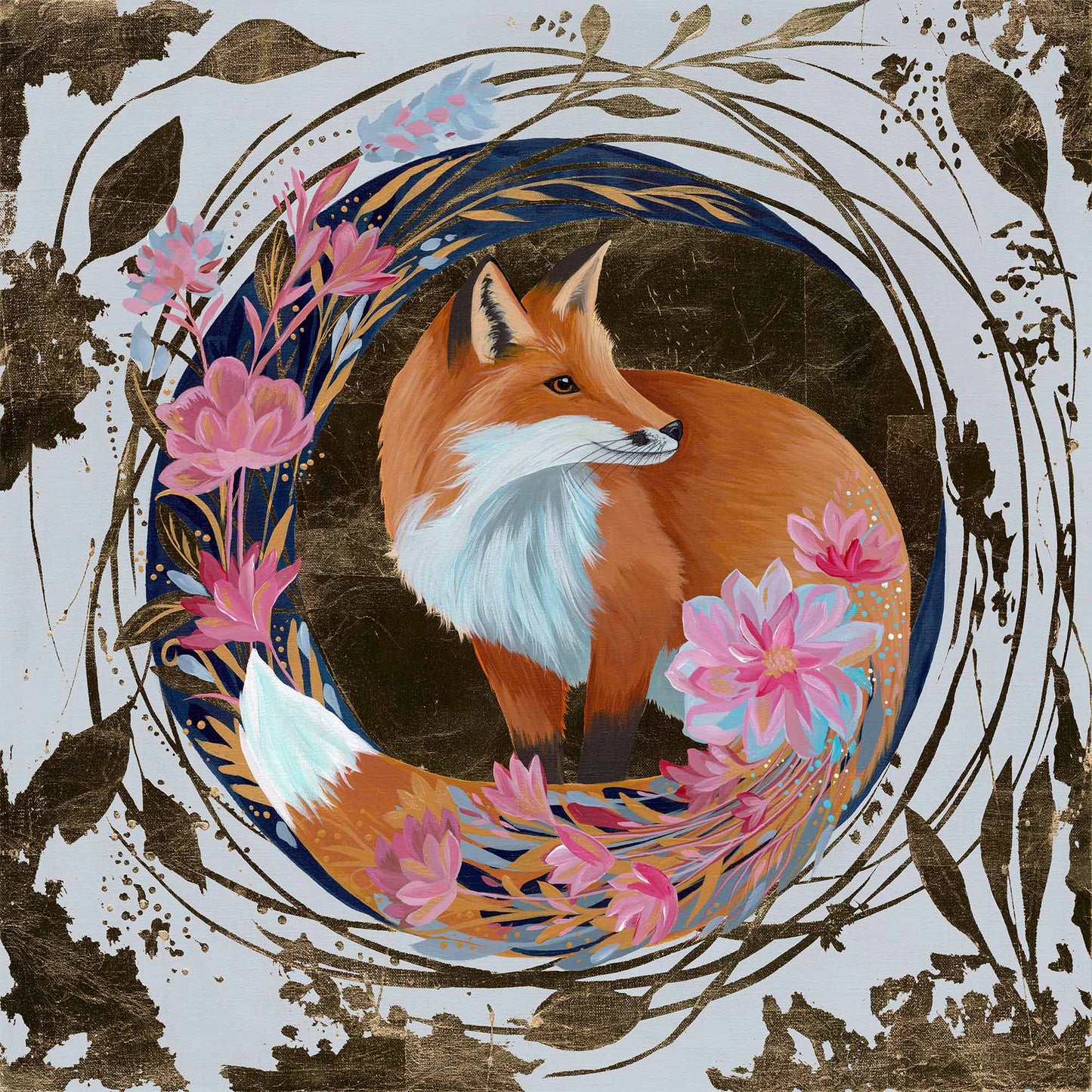 Vulpes Aureus – Original Acrylic Painting