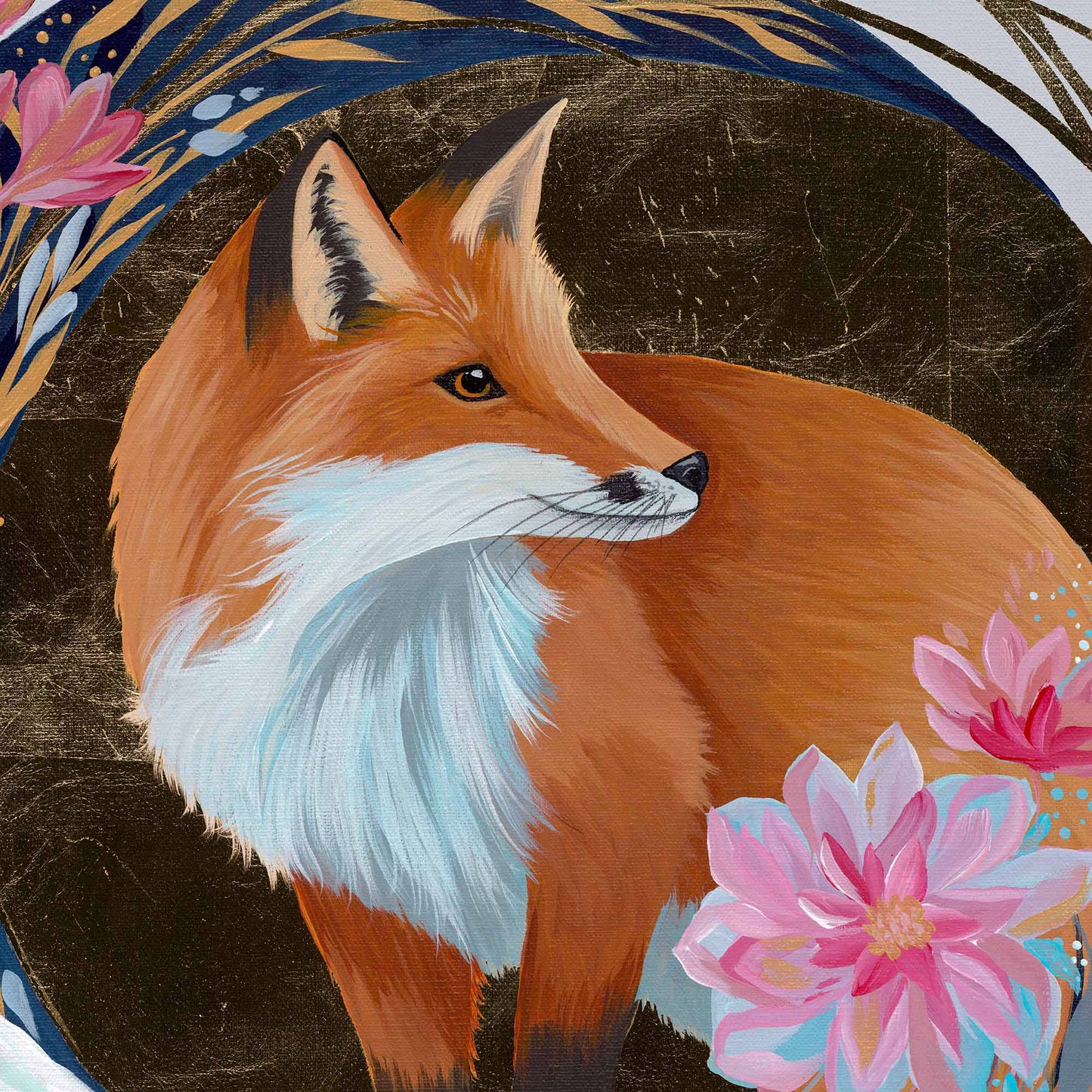 Vulpes Aureus – Original Acrylic Painting