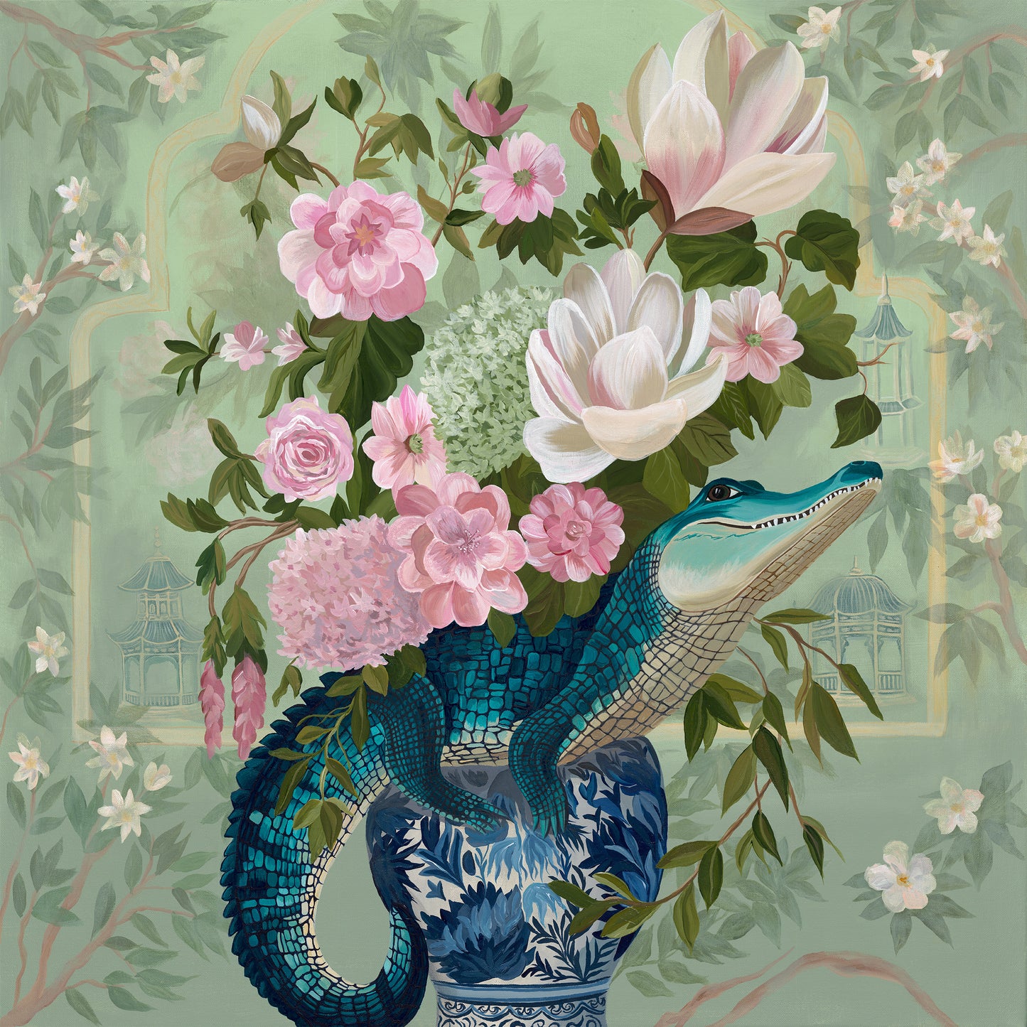 A Very Unexpected Guest– Original Acrylic Painting