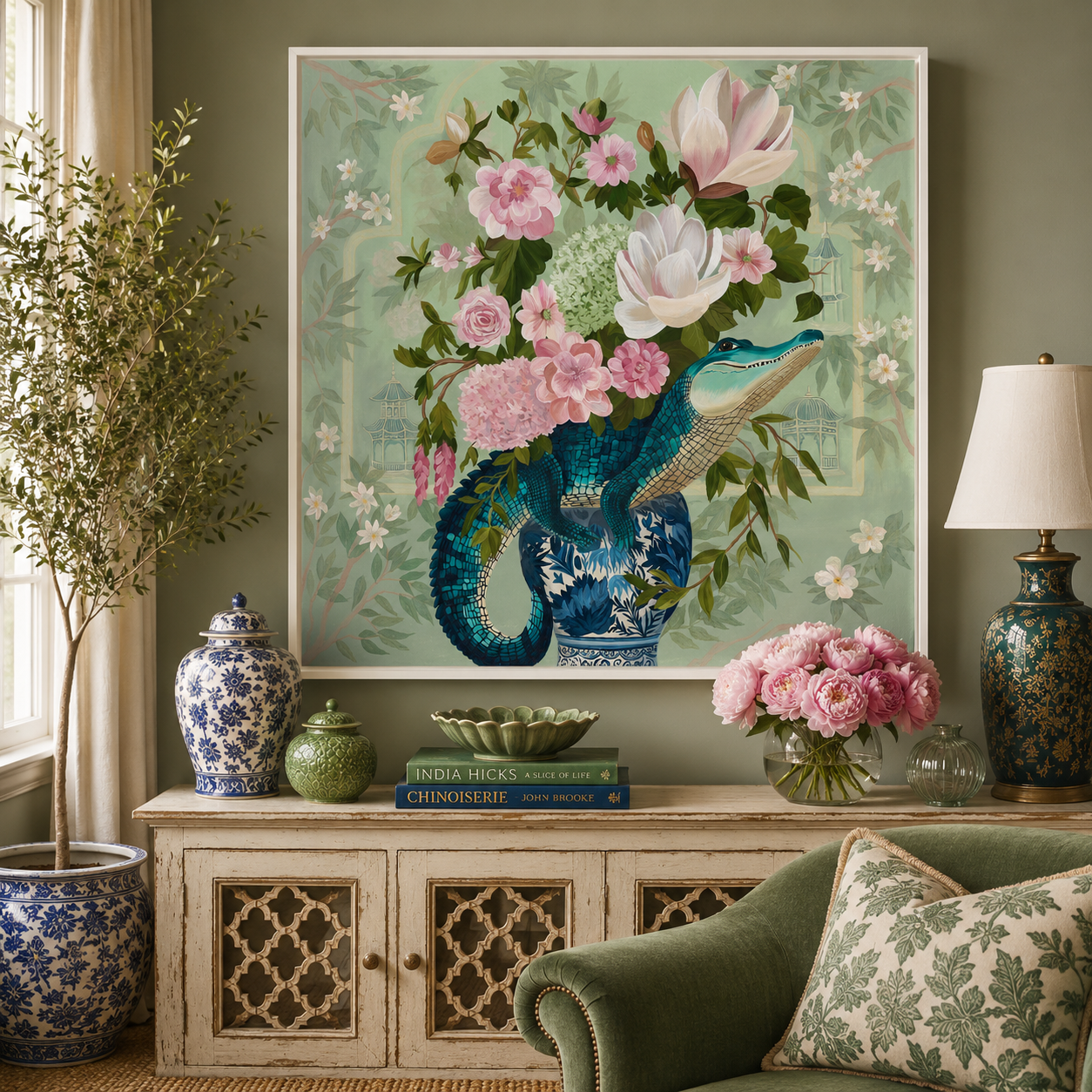 A Very Unexpected Guest– Original Acrylic Painting