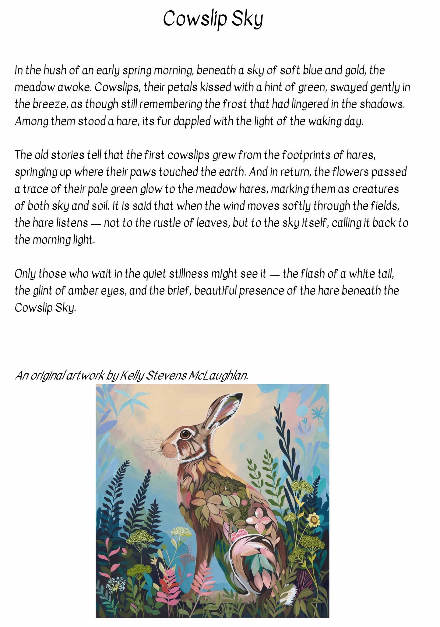 Cowslip Sky – Original Acrylic Painting